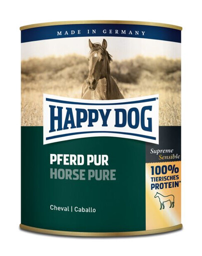 HAPPY DOG Wild Pur Märgtoit puhta hobuselihaga 800 g
