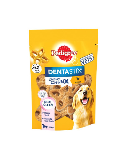 PEDIGREE DentaStix Chewy Chunx Kanamaitseline 68 g närimissuupiste suurtele koertele