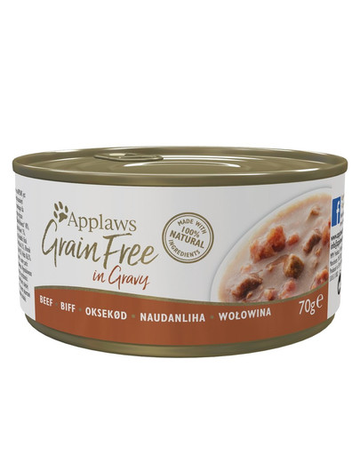 APPLAWS Cat Tin Grain Free 70 g märgtoit kassidele sealihaga kastmes