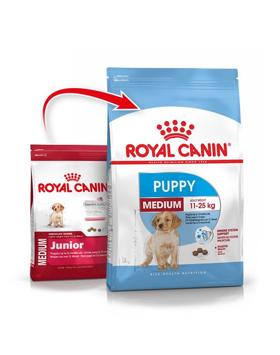 ROYAL CANIN Medium Puppy  30 kg (2 x 15 kg) kuivtoit keskmiste tõugude kutsikatele vanuses 2 kuni 12 kuud
