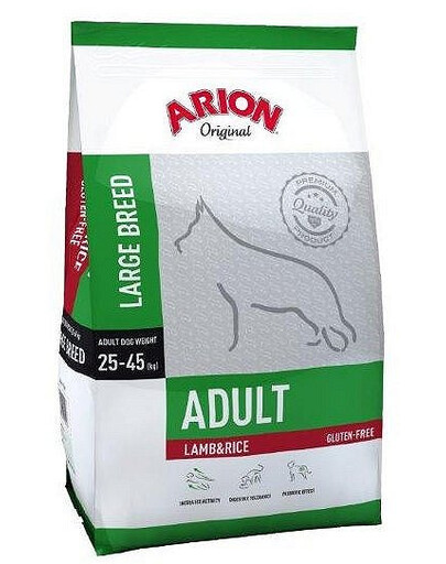 ARION Original täiskasvanud suurtõugu lambaliha ja riis 24 kg (2 x 12 kg)