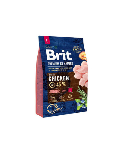 BRIT Premium By Nature Junior Large L 3 kg + 6 x 800 g BRIT kalkuni ja maksa märgtoit kutsikatele