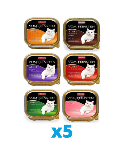 ANIMONDA Vom Feinsten 6 skonių mišinys 30 x 100 g