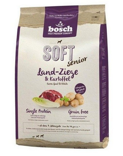 BOSCH Soft Senior Kitseliha ja kartul 2 x 12,5 kg + naturaalsed närimispulgad hirvelihaga 7 tk.