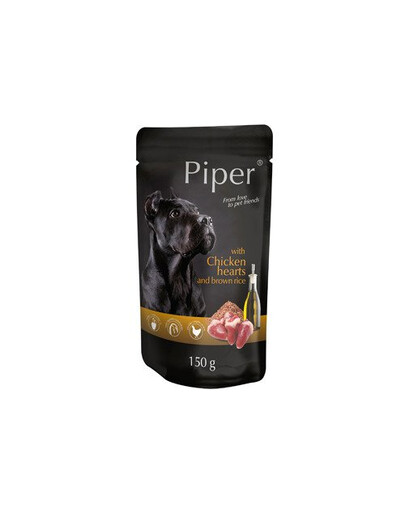 DOLINA NOTECI PIPER kanasüdamega ja riisiga 150 g märgtoit täiskasvanud koertele