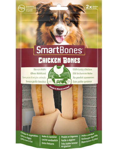 SmartBones Chicken medium tk Kanalihaga närimiskont keskmist tõugu koertele