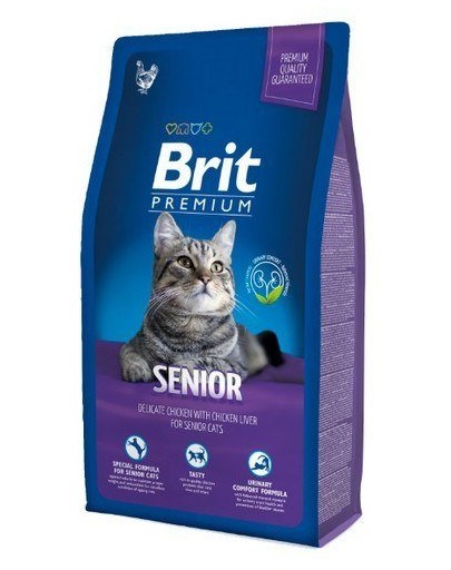 BRIT Premium Cat Senior 16 kg (2 x 8 kg)