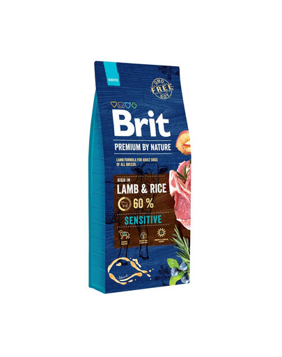 BRIT Premium By Nature Sensitive Lamb 15 kg + 6 x 400 g BRIT lambaliha ja tatraga märgtoit koertele