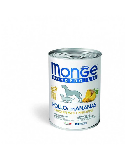 MONGE Dog Fruit Monoprotein kanaliha ananassiga 400 g