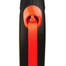 FLEXI New Neon M Tape 5 m oranž automaatne jalutusrihm