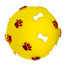 PET NOVA DOG LIFE STYLE käpa- ja luumustriga pall 7.5cm kollane