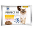 PERFECT FIT Sensitive 1+ 4x85g kotikesed kanakastmes lõhega täiskasvanud kassidele