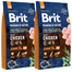 BRIT Premium By Nature  Vanematele väikestele ja keskmistele tõugudele S+M 16 kg (2 x 8 kg)