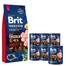 BRIT Premium By Nature Adult Large L 15 kg + 6 x 800 g BRIT kanaliha ja kanasüdametega märgtoit koertele