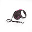 FLEXI sissetõmmatav jalutusrihm Black Design S 5 m pikkuse lindiga, roosa