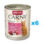 ANIMONDA Carny Adult rinkinys jautiena, kalakutiena ir krevetės 6 x 800 g