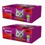 WHISKAS Adult kotikesed 160 x 85 g Classic Meals märgtoit täiskasvanud kassidele, kastmes (jaotustükid: veiseliha, kana, lambaliha, linnuliha)