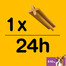 PEDIGREE DentaStix Daily Oral Care väikest tõugu koertele hambaste hooldav maiuspala 45 g