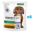 PERFECT FIT Senior 10+ kuiv täistoit üle 10-aastastele väikestele tõukoertele, mis sisaldab rohkelt kana 6x825 g.