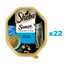 SHEBA Sauce Collection salv 22x85 g märg täistoit täiskasvanud kassidele tükid tuunikalaga kastmes
