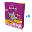 WHISKAS Adult 6x300 g kuiv täistoit maitsva kanaga täiskasvanud kassidele