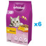 WHISKAS Adult 6x1,4 kg kuiv täistoit täiskasvanud kassidele maitsva kanaga
