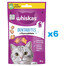 WHISKAS Dentabites 6x40 g hambarite jaoks täiskasvanud kassidele