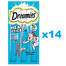 DREAMIES Lihapulgad maitsva lõhega täiskasvanud kassidele 14x30 g