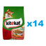 KITEKAT kuivtoit kassidele veiseliha ja köögiviljadega 14x300g