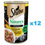 SHEBA puszka 12x400 g Nature's Collection mokra pełnoporcjowa karma dla dorosłych kotów koktajl drobiowy z wątróbką i olejem z ryb z przybraniem z marchewki w terynie