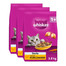 WHISKAS Sterile z pysznym kurczakiem 3x3,8 kg sucha karma dla kotów