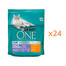 PURINA ONE COAT & HAIRBALL kurczak i pełne ziarna 24x800g