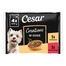 CESAR Creations Kurczak z groszkiem i Wołowina z marchewką w sosie 4×100 g mokra karma dla dorosłych psów