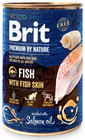 BRIT Premium by Nature 6 x 400 g kala ja kalanahk märja koeratoitu