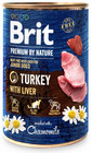 BRIT Premium by Nature 6 x 400 g kalkunit ja maksa märgtoit kutsikatele