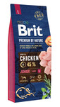 BRIT Premium By Nature Junior Large L Chicken 15 kg toit kanaga suurte tõugude kutsikatele (täiskasvanu kaal 25-45 kg) vanuses 1 kuni 24 kuud.