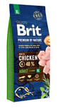 BRIT Premium By Nature Adult Extra Large XL Chicken 15 kg Täistoit kanaga väga suurte tõugude täiskasvanud koertele (45-90 kg).