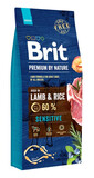 BRIT Premium By Nature lambaliha ja riis tundlikele 15 kg