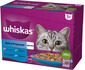 WHISKAS kalasnäkid valge kala, tursk, lõhe, tuunikala želees 12x85g