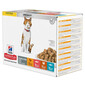 HILL'S Science Plan Feline Young Adult Sterilised Cat Multipack kanaga, forelliga, tuunikalaga, lõhega 12x85 g