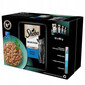 SHEBA Selection Fish Flavours in sauce 12x85g märgtoit lõhe ja musta tursaga, valge kala, ookeanikala, tursk kassidele