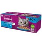 WHISKAS Adult kotike 40 x 85g Kala maitsed marmelaadiga lõhe, tuunikala, tursk, valge kala