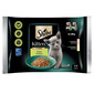 SHEBA Kitten Choice of flavours in sauce 4x85g märgtoit kassipoegadele lõhe ja kanaga