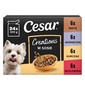 CESAR Creations Mix Smaków (wołowina, kurczak, jagnięcina, indyk) 24 x 100g mokra karma dla dorosłych psów